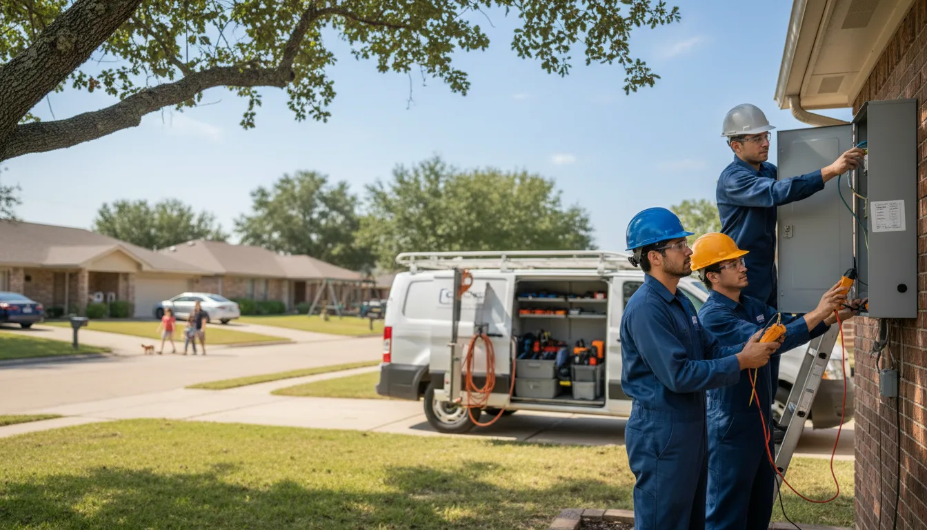 Certified electrician providing emergency electrical services in Lexa, AR